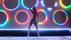 Destinationkat Dances with Thrilling Passion, Her Skirt Rips in a Sensual Striptease, Revealing Upskirt Delights