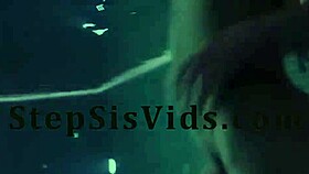 step sister bends over for doggystyle in shower