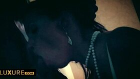 threesome in lingerie shop with doggystyle cumshot, fingering, and cowgirl riding 😈