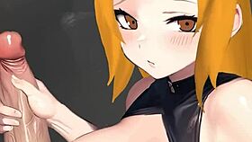 hey, wanna see tsunade give the wildest handjob in this anime hentai scene?