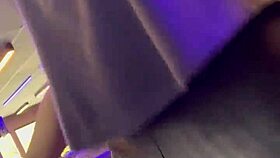 i went crazy licking that hot girl's pussy while she was working out without a bra