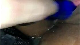 Interracial couple engages in intense fucking with big ass and squirting