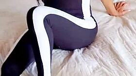 boyfriend leaves beautiful latina milf alone, i take her home for bent over doggystyle