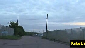 British ebony milf banged by uniformed cop in public