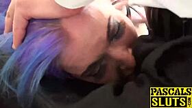 Pascal slips his cock into Alexxa's eager mouth for play