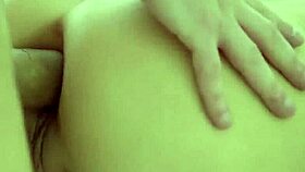 A flawless half-nude tight girl experiences anal reaming with gaping in a shaved scene
