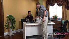 milf gets free use in office orientation