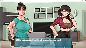 i got a sneaky handjob from the big breasts maid with her monster cock