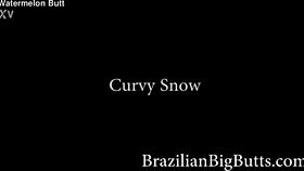 Curvy Shy Girl! Exposes Thick Body To Daddy!