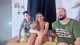 Married Woman Deepthroats Couple