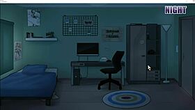 i got a sneaky handjob from the big breasts maid with her monster cock