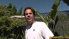 loni evans that petite 18+ slut RIDES cocks in a blowbang and gets BUKKAKE facials