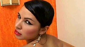 big ass brunette in panties and thong