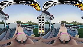 Blonde with BIG TITS gets clothes RIPPED in dripping WET sex