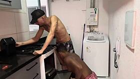 He called me to see the little oven, I ended up eating the little ass