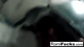 romi has lesbian fun with big tits ass and pussy