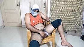 Playing with black toy and girlfriend's hand toy.