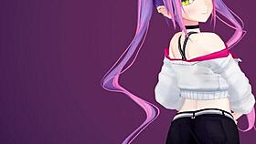 T●wa-sama delivers a devilish handjob in this monster pov hentai.