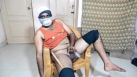 Playing with black toy and girlfriend's hand toy.