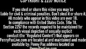 penny pax enjoys a solo session in lingerie, fingering her pussy to orgasm.