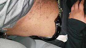 The amateur performer practices her oral skills in a homemade video