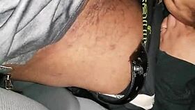 The amateur performer practices her oral skills in a homemade video