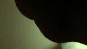 Wife bent over in bedroom for doggystyle with big ass on phone.