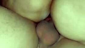 BBW with big ass riding that dick in intense action.