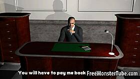 i'm the hot 3d blonde babe geting fucked hard in my pussy