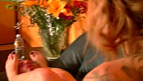 Foot Fetish Domination Unfolds as Man Gets Humiliated by Mistress. He Licks Her Feet.