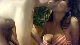 Couple's webcam sex session