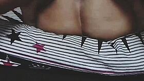 Does she masturbate with cum on her milf pussy?