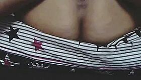 Does she masturbate with cum on her milf pussy?