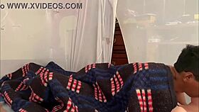 Teen with big tits bouncing and screaming in pleasure