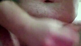 Solo Guy Strokes His Hard Cock Alone