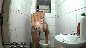 Sabrina Prezotte Masturbates Her Cock And Ass For Hygiene In Quarantine