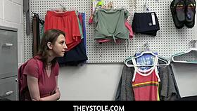 theystole - teen 18+ie get in troubles with the guard - tristan summers caught fucking in shop