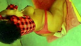 Milf with big tits and ass masturbates with monster cock, squirting