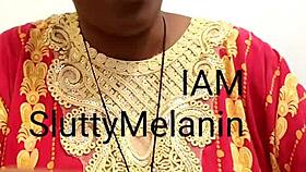 A solo ebony milf explores her desires