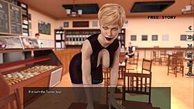 Can Alex satisfy Nora's every hole in the ladies' washroom? Intense 3D hentai action.