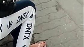yo, got this candid feet vid in flip-flops, so hot! 🦶