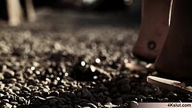 this petite brunette teen 18+ gets bent over for rough doggystyle by a rich dude