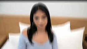 i watched this cute midwest newbie give a sloppy blowjob on the sofa