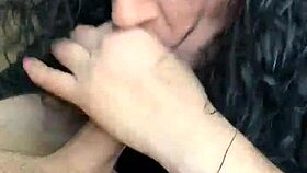 this milf licks and sucks my monster cock hard in homemade deepthroat, feeling so horny