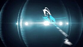 dava plays with her tight body