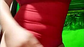 Milf shows off big natural tits in homemade video