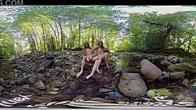 ana molly and belle yank shaved pussies in outdoor vr masturbation climax