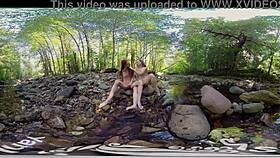 ana molly and belle yank shaved pussies in outdoor vr masturbation climax