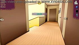 step sister pulls down pants to show giant cock to step mom in living room