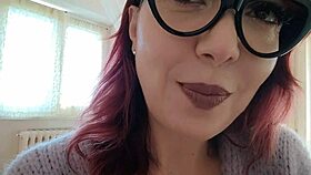 my stepmom with glasses turns me on so much